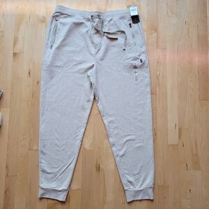 Polo Ralph Lauren Men's XXL Grey/Tan Double Knit Jogger Pants NWT